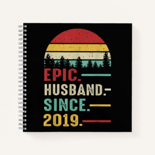 Cuaderno Regalo del 2° aniversario del Boda para su épico m
