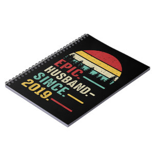 Cuaderno Regalo del 2° aniversario del Boda para su épico m