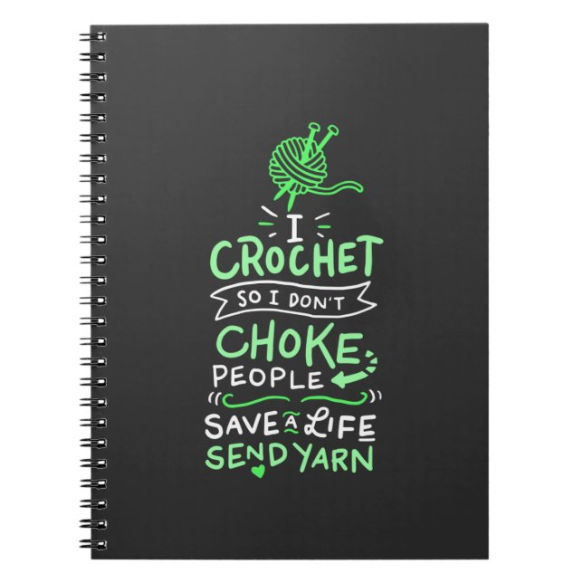 Cuaderno Regalo del Crocheter Crocheting (Frente)