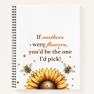 Cuaderno Regalo del Día de la Madre-Cuaderno en espiral y l