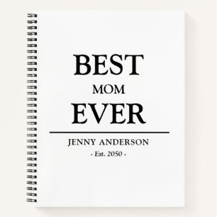 Cuaderno Regalo del Día de la Madre Diseño Personalizado Si
