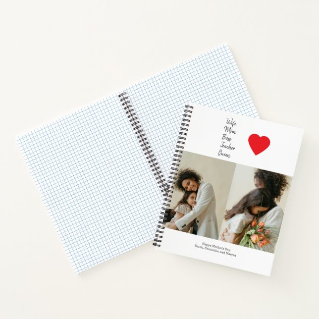 Cuaderno Regalo del Día de la Madre para mamá, jefe, profes (Interior)