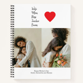 Cuaderno Regalo del Día de la Madre para mamá, jefe, profes