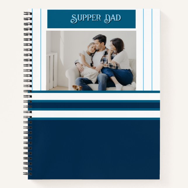 Cuaderno Regalo del Día del Padre para Papá Cena (Anverso)