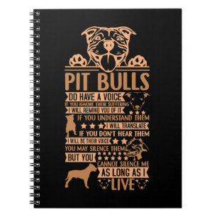 Cuaderno Regalo del dueño de un pitbulls de perro de PitBul