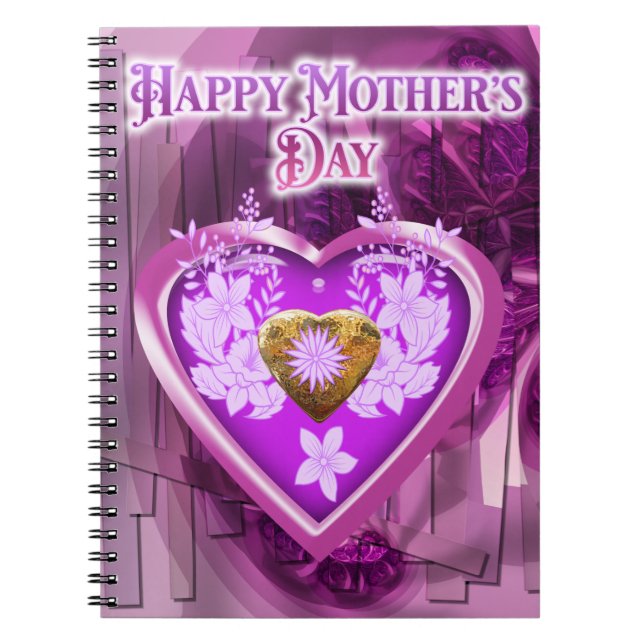Cuaderno Regalo del Feliz Día de la Madre (Frente)