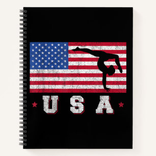 Cuaderno Regalo Deportivo Patriótico Bandera Americana USA