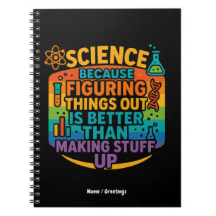Cuaderno Regalo divertido de ciencia porque descubrir cosas