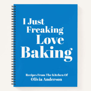 Cuaderno Regalo Divertido de Repostería con Nombre Personal