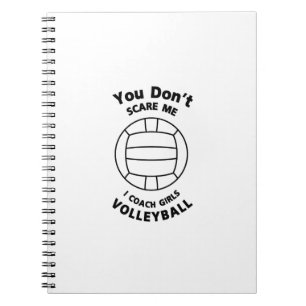 Cuaderno Regalo divertido del coche del voleibol usted no