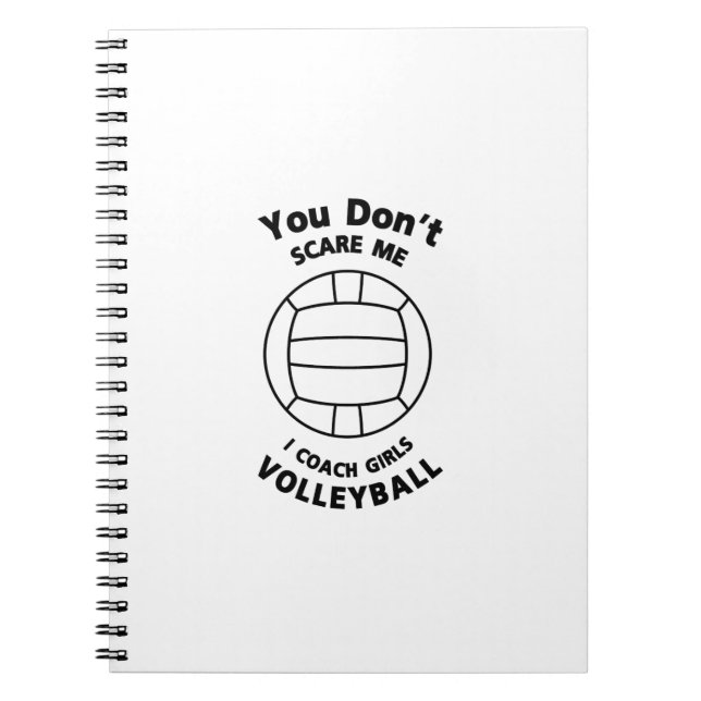 Cuaderno Regalo divertido del coche del voleibol usted no (Frente)