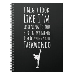 Cuaderno Regalo Divertido Para Amante De Taekwondo Humor Ar