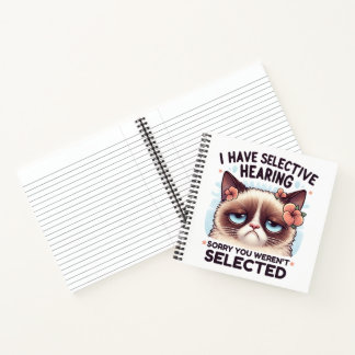 Cuaderno Regalo divertido para amantes de gatos con audició