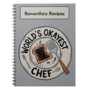 Cuaderno Regalo divertido para cocineros: diseño de Chef Má