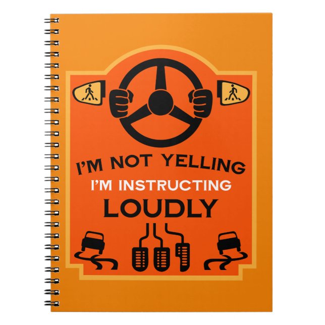 Cuaderno Regalo divertido para instructor de conducir (Frente)