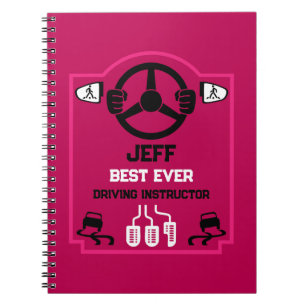 Cuaderno Regalo divertido para instructor de conducir