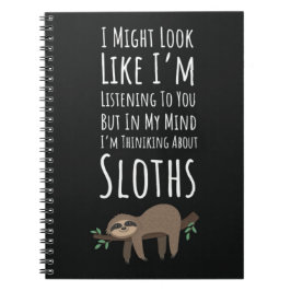 Cuaderno Regalo Divertido y Lindo para Amante de Perezosos