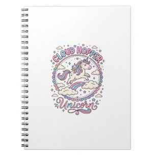 Cuaderno Regalo Divertido y Lindo Unicornio Saltador de Nub