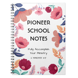 Cuaderno Regalo escolar pionero para pionero de JW