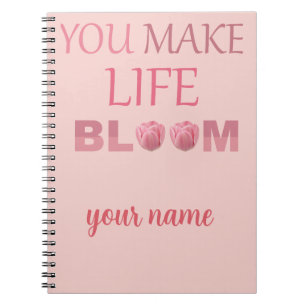 Cuaderno Regalo Floral 'Haces que la Vida Florezca' para El