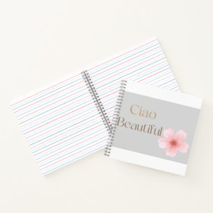 Cuaderno Regalo floral hermoso y elegante Ciao