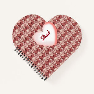 Cuaderno Regalo floral personalizado para el padre