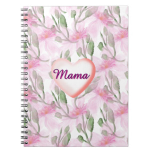 Cuaderno Regalo floral personalizado y acuarela personaliza
