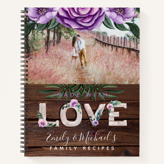 Cuaderno Regalo fotográfico de Boda de Heirloom (Anverso)
