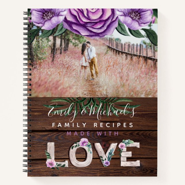 Cuaderno Regalo fotográfico de Boda de Heirloom (Anverso)