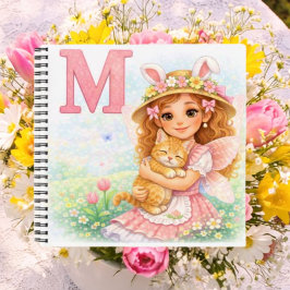 Cuaderno Regalo Gatito Personalizado M para Niñas