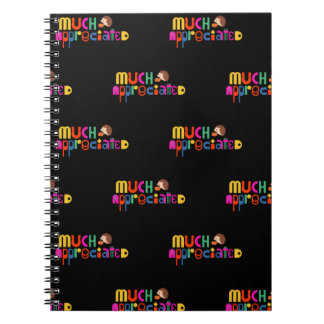 Cuaderno Regalo gracias negro colorido muy apreciado