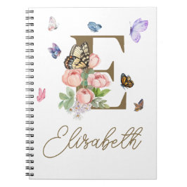 Cuaderno Regalo inicial para portátiles de mariposa persona