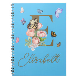 Cuaderno Regalo inicial para portátiles de mariposa persona