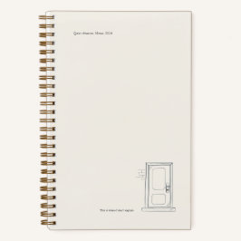 Cuaderno Regalo Introvertido Soledad Silenciosa Puerta Cerr