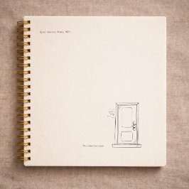 Cuaderno Regalo Introvertido Soledad Silenciosa Puerta Cerr