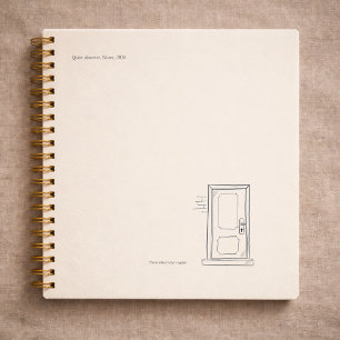 Cuaderno Regalo Introvertido Soledad Silenciosa Puerta Cerr