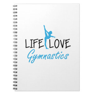 Cuaderno Regalo lindo del gimnasta gimnástico de la