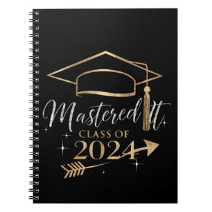 Cuaderno Regaló Maestría Clase de 2024 Regalos de Graduació