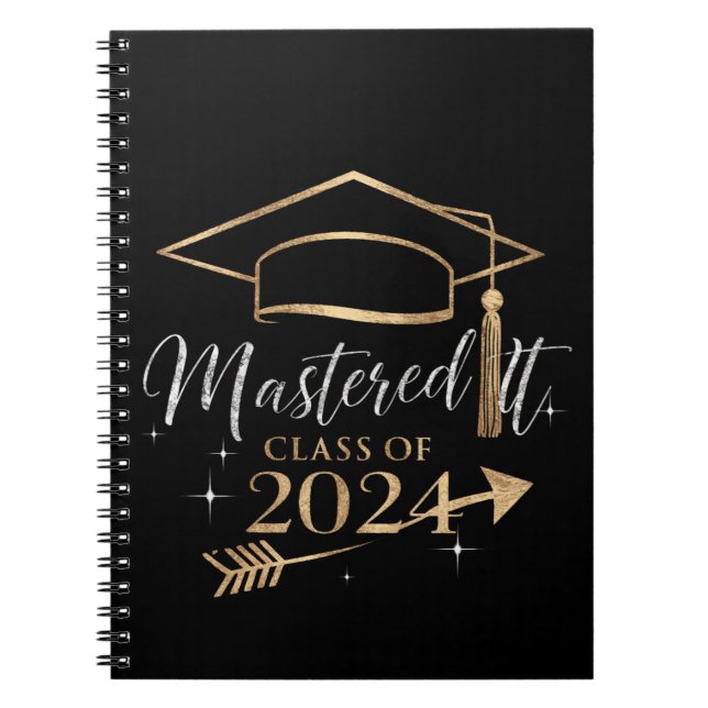 Cuaderno Regaló Maestría Clase de 2024 Regalos de Graduació (Frente)