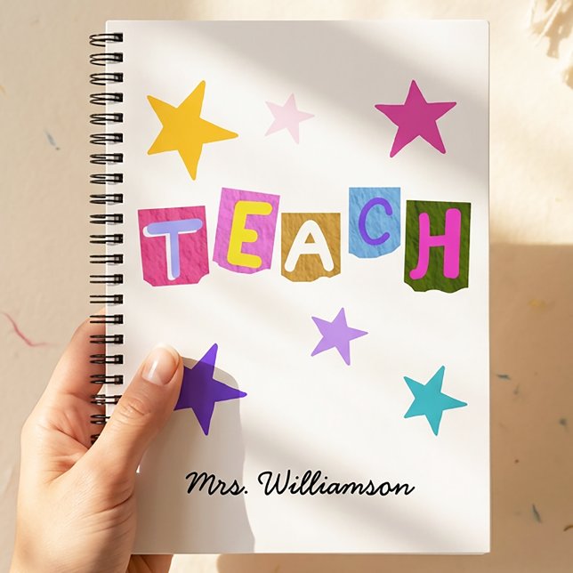 Cuaderno Regalo moderno de agradecimiento para maestros (Subido por el creador)