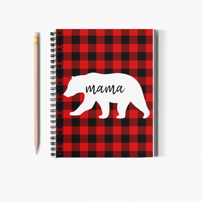 Cuaderno Regalo Moderno De Oso De Mata Roja Y Mamá Blanca (Subido por el creador)