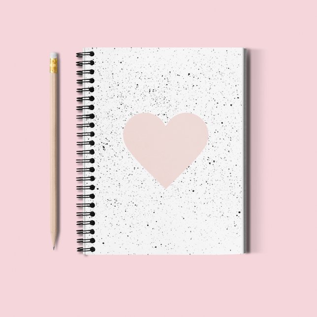 Cuaderno Regalo moderno Pastel Rosa y Corazón Agradable (Subido por el creador)