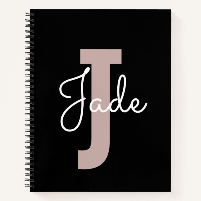 Cuaderno Regalo monograma de personalizado para nombres a p (Anverso)
