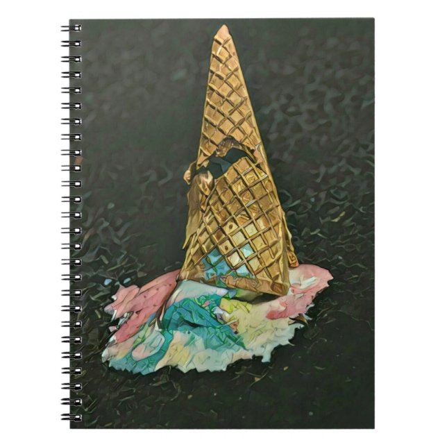 Cuaderno regalo para amante del helado de chocolate (Frente)
