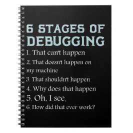 Cuaderno Regalo para codificar Depurar programador de cienc