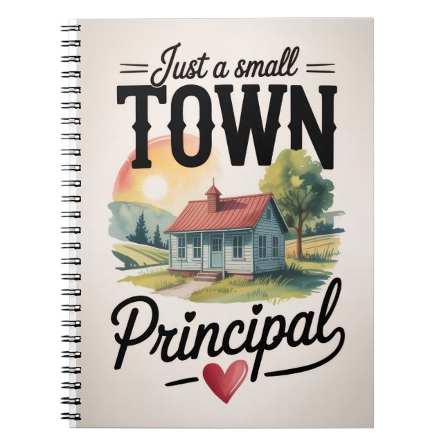 Cuaderno Regalo para Director de Escuela Pequeña (Frente)