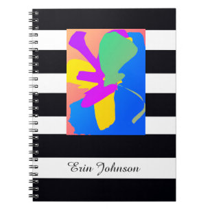 Cuaderno Regalo para él Arte moderno Nombre personalizado C