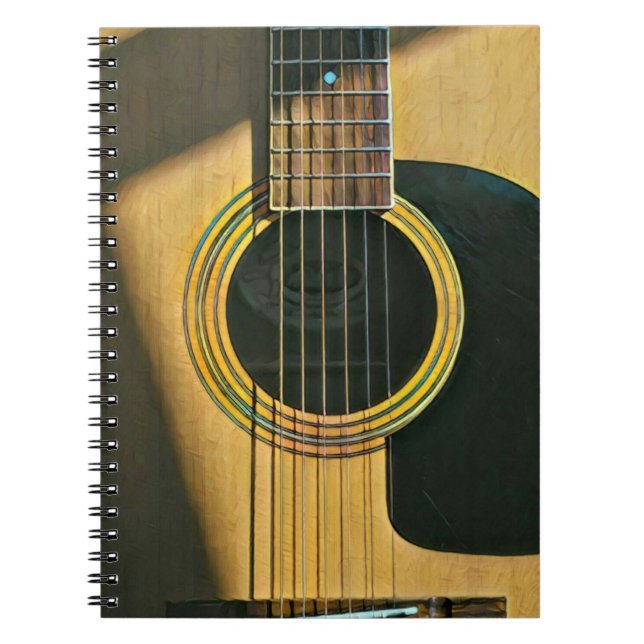 Cuaderno Regalo para el guitarrista musical (Frente)