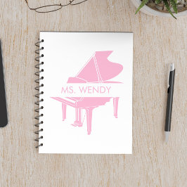 Cuaderno Regalo para el maestro de piano de gran piano