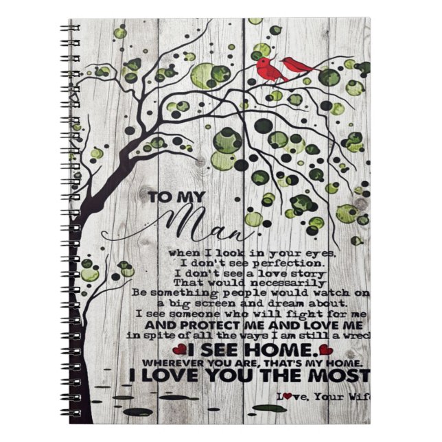 Cuaderno Regalo Para El Marido | A Mi Esposo La Encantadora (Frente)